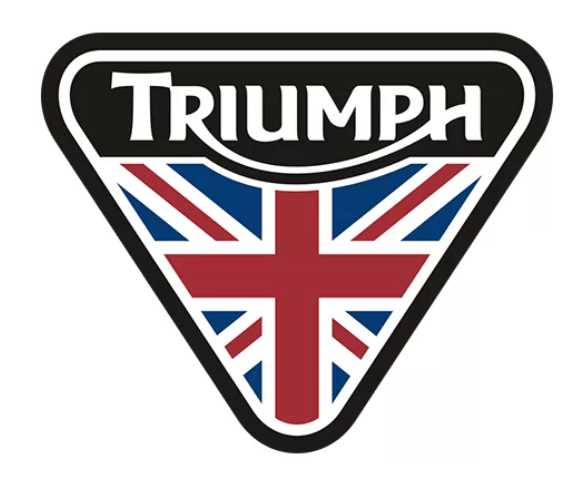 Triumph Motorcycles Triangle UK British Flag Sticker