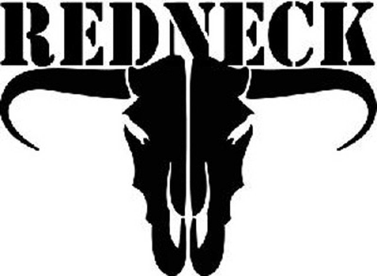 redneck_decal cow skull decal