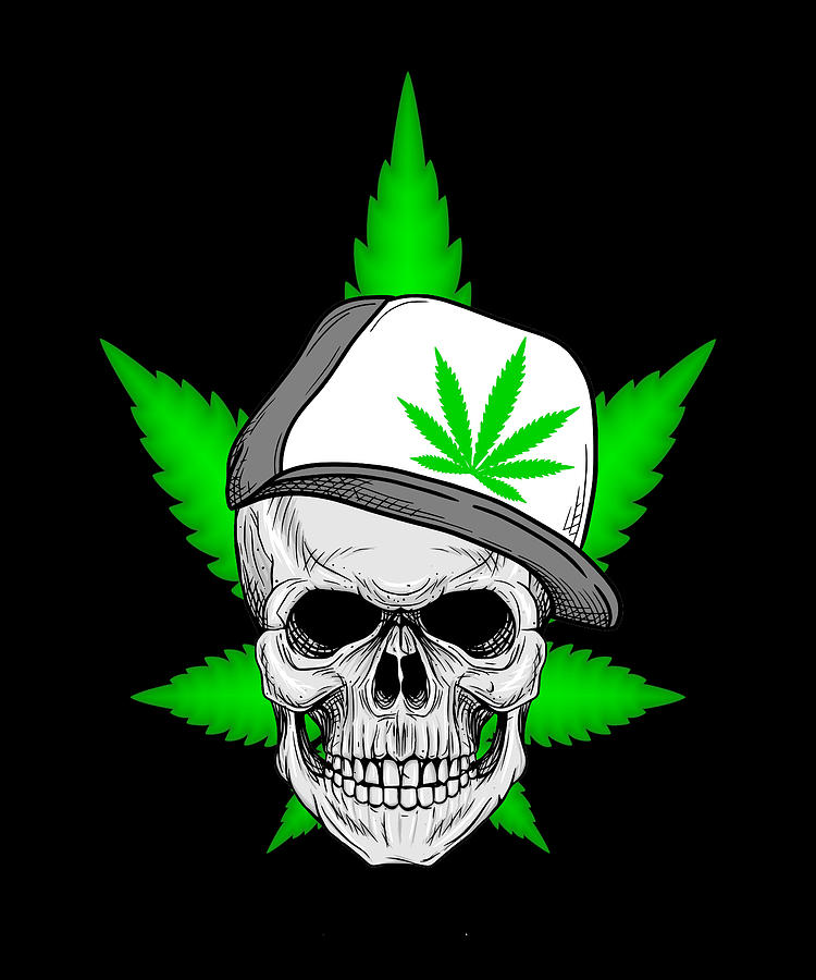 weed-cannabis-marijuana-skull-sticker