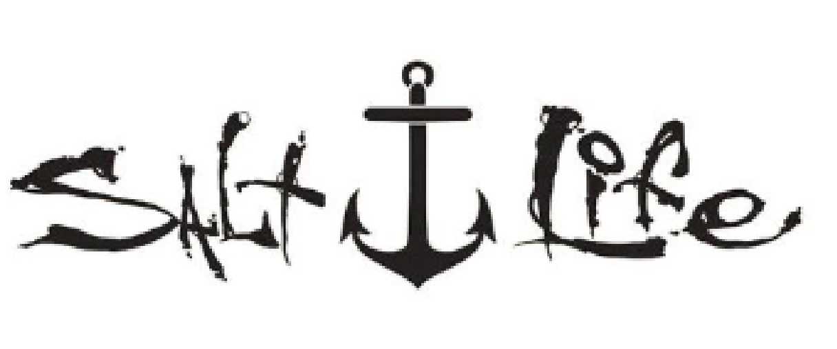 SALT LIFE anchor-water-life Hawaiian CAR DECAL