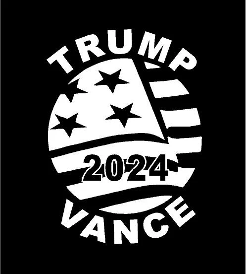 Trump Vance 2024 die cut political decal