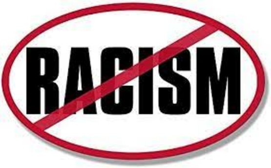 NO RACISM OVAL STICKER 69