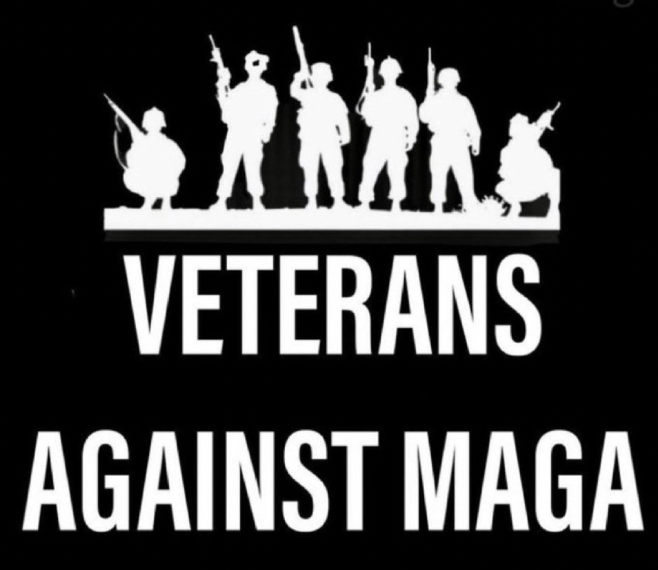 VETERANS AGAINST MAGA POLITICAL STICKER