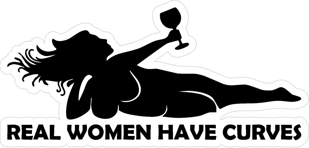 Real Women Have Curves Sexy Sticker