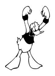 Diecut Donald Duck Stickers 2