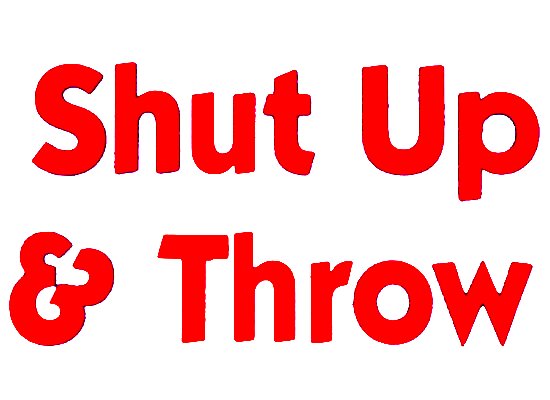 Shut Up and Throw Disc Golf Diecut Decal