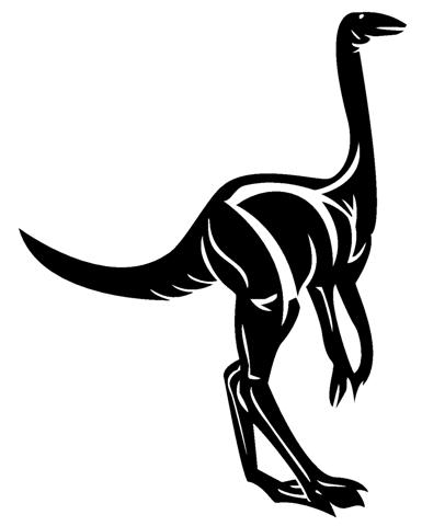 Struthiomimus Vinyl Car Decal