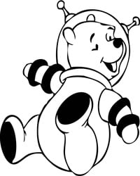 Diecut Pooh Stickers 04