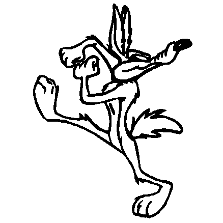 Coyote vinyl sticker