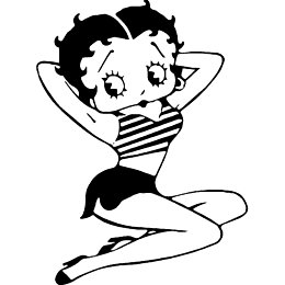 betty boop bikini decal