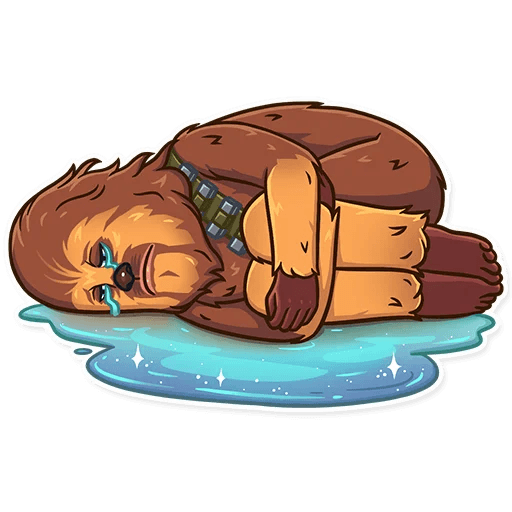 chewbacca wookiee star wars sticker 15