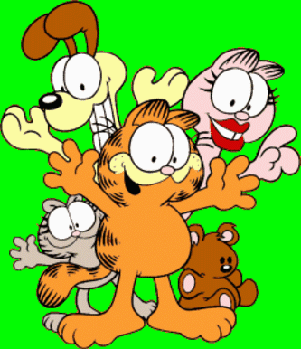 Garfieldand and Fiends Sticker