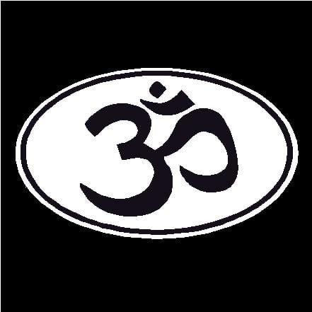 Hindu Oval Decal