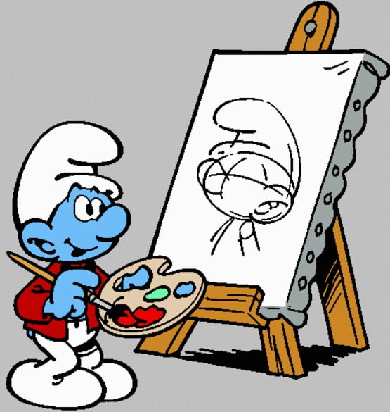 Painter Smurf