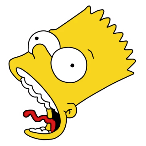 bart-simpson-HEAD MOUTH sticker