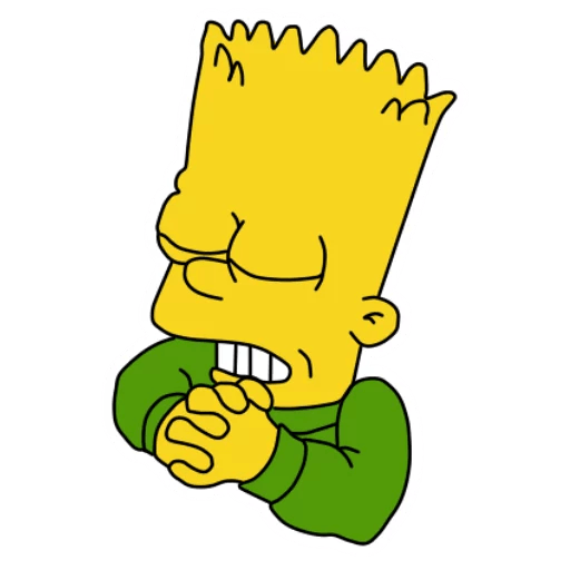 bart-simpson-PRAY Sticker