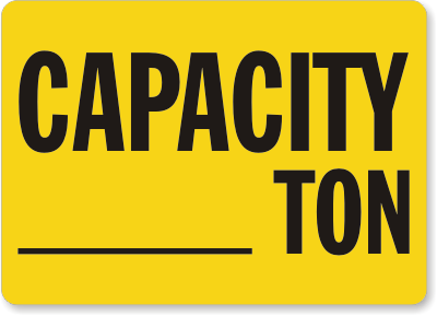 Capacity Sign 2
