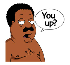 cleveland YOU UP family guy sticker