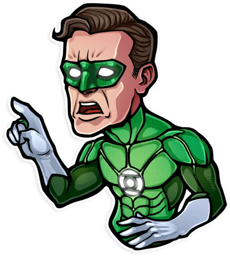 dc comics marvel comics sticker 22