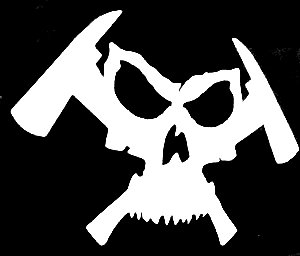 Firefighter Skull and Ax Decal