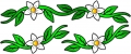 Flower Color Sticker Set - Three Stickers