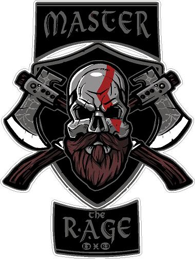 God of War MASTER the RAGE Sticker