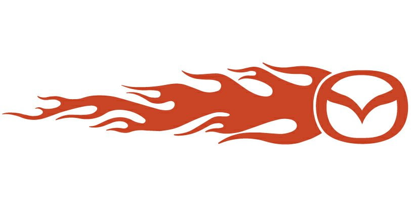 Mazda Auto Flame Side Graphics (Pair)