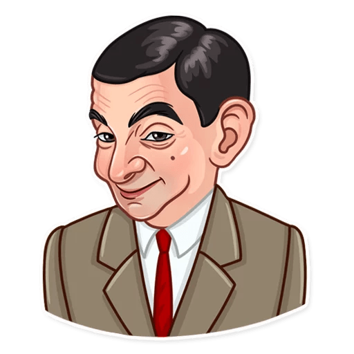 mr bean show funny car sticker 11