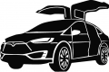 TESLA CAR OUTLINES 5
