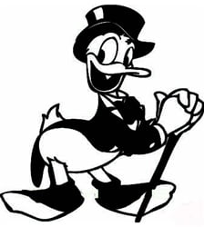 Diecut Donald Duck Stickers 5