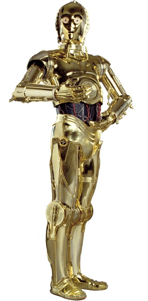 C3PO standing star wars wall sticker
