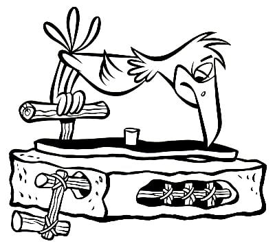 Flintstone Record Player Decalr