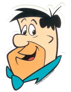 fred flinstone vintage sticker decal