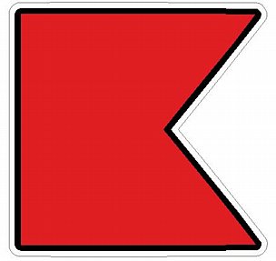 Nautical Flag Alphabet B