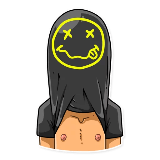 NIRVANA kurt cobain grunge is dead band sticker 23