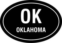 OK Oval Decal