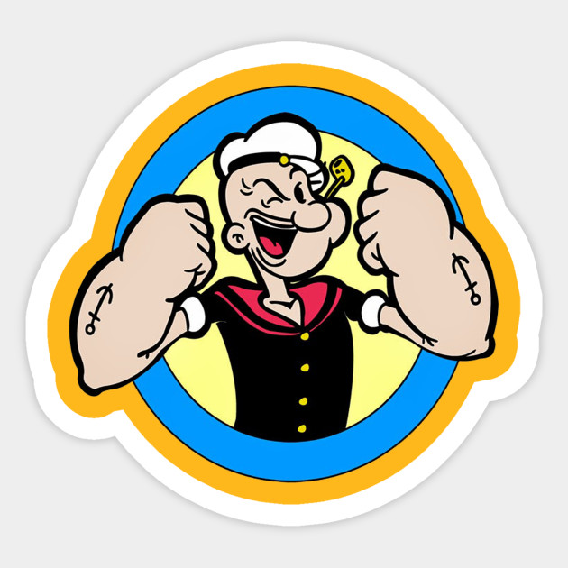 POPEYE ROUND STICKER