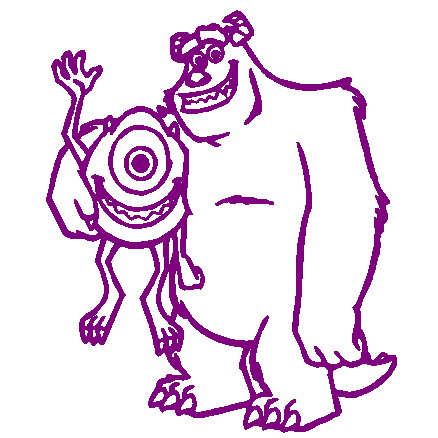 Monsters  Inc 2 car decal