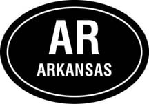 Arkansas Oval Decal