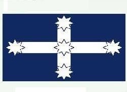 AUATRALIA EURIKA BLUE AND WHITE STICKER