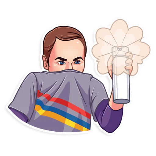 big bang sheldon cooper tv show sticker 8