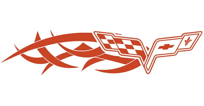 Corvette Tribal Auto Side Graphics (Pair)