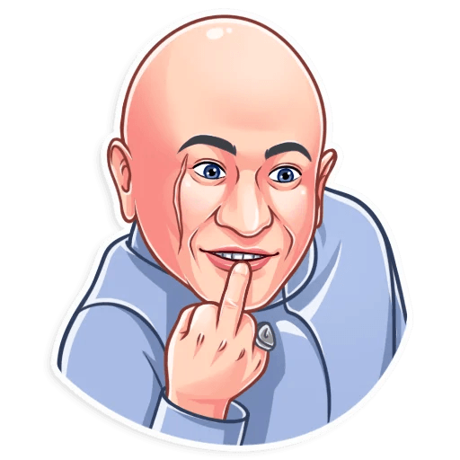 dr evil funny tv show sticker 15