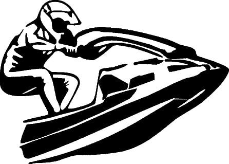 Jet Ski Die Cut Decal