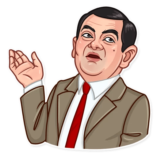 mr bean show funny car sticker 19