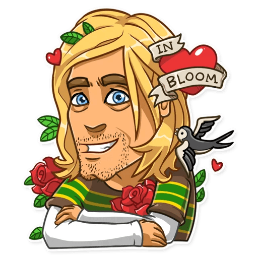 NIRVANA kurt cobain grunge is dead band sticker 17