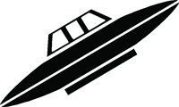 spaceship sticker decal 45