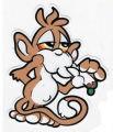 stoned monkey sticker