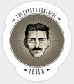 Tesla The Great & Powerful Tesla Sticker