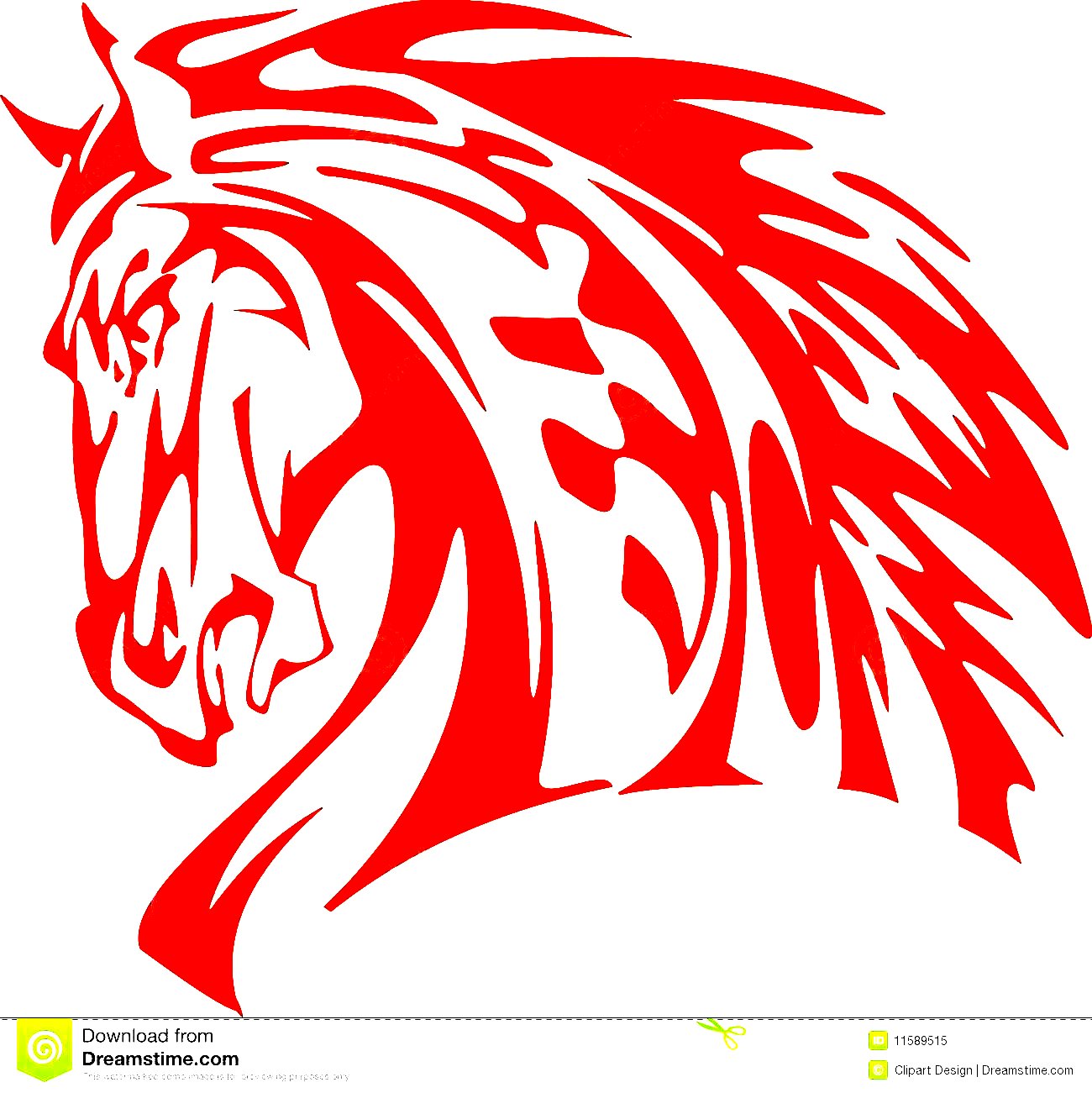 a vinyl horse car or wall decal 03